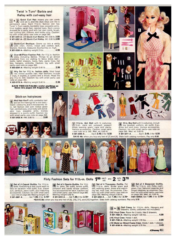 Doll deals clothes catalog