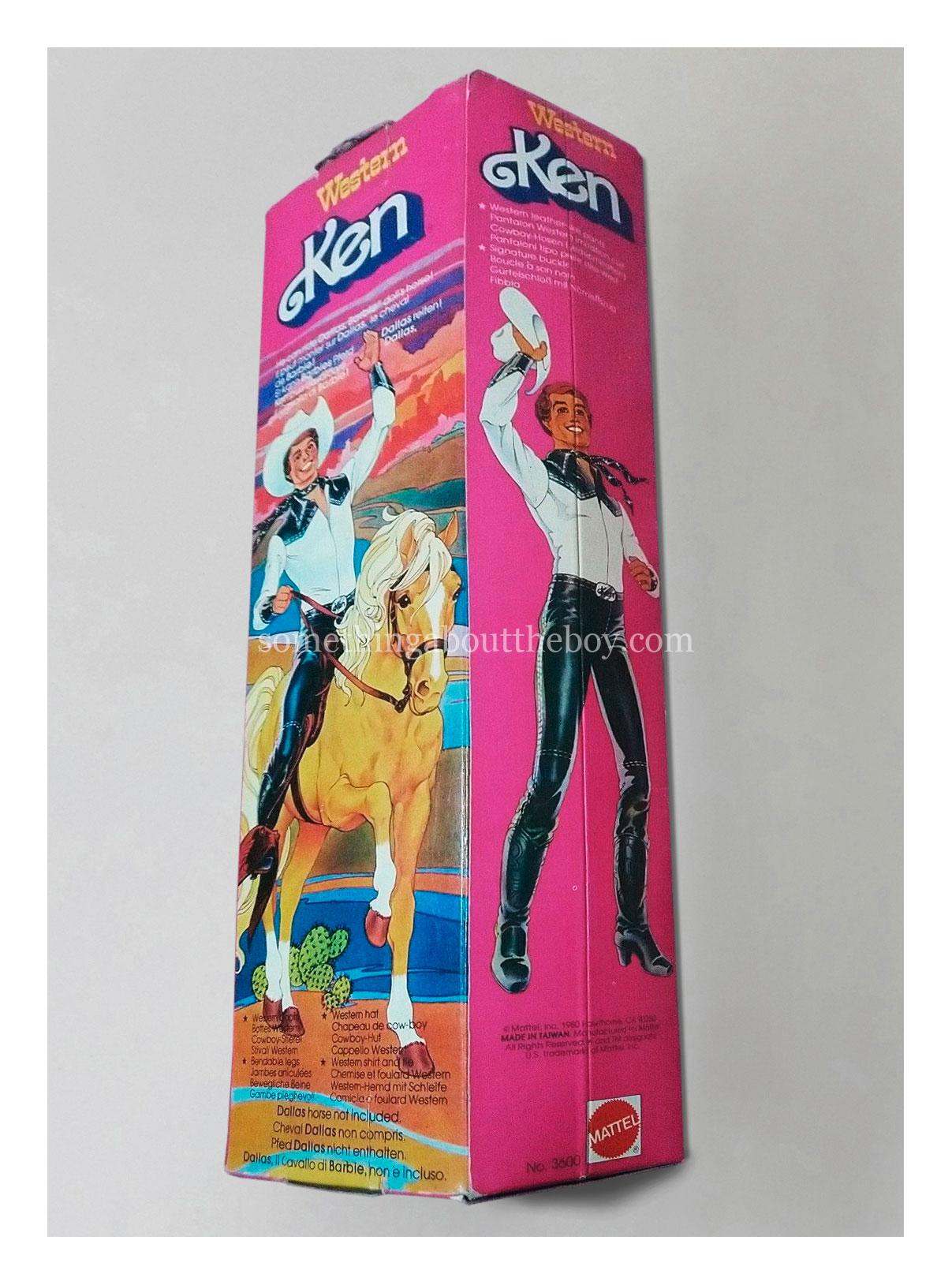 Western Ken Doll With Cowboy Outfit Mattel # 3600