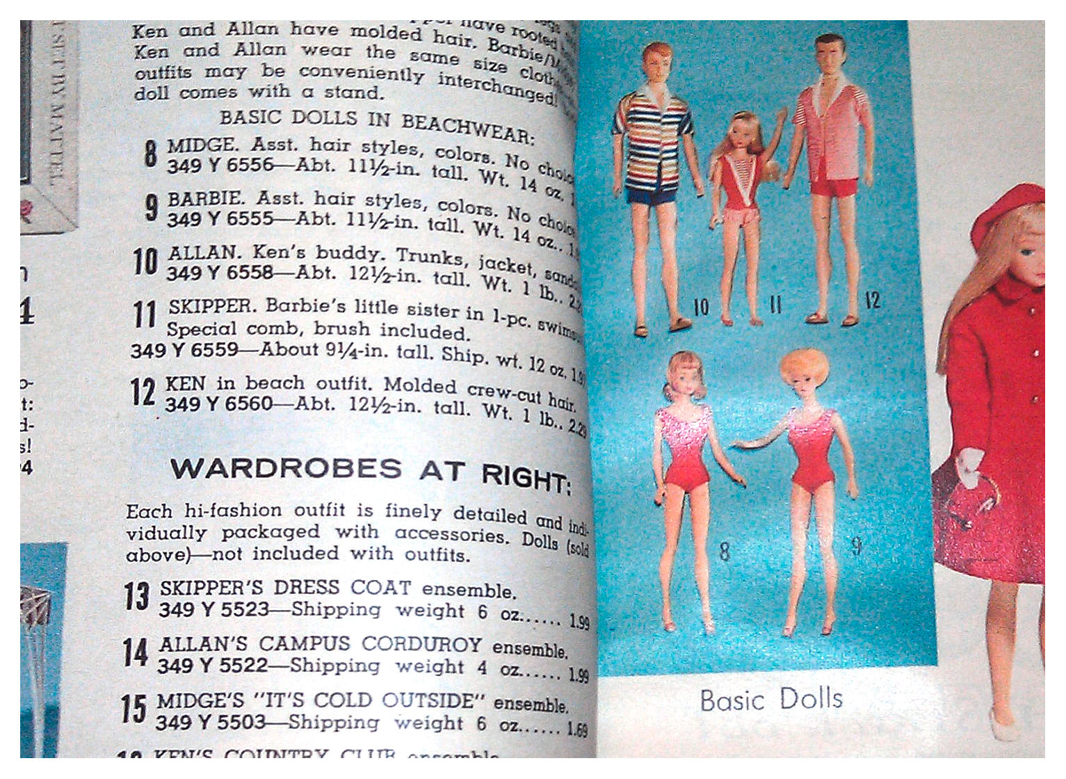 Mattel 1963 Allan (barbie) Doll