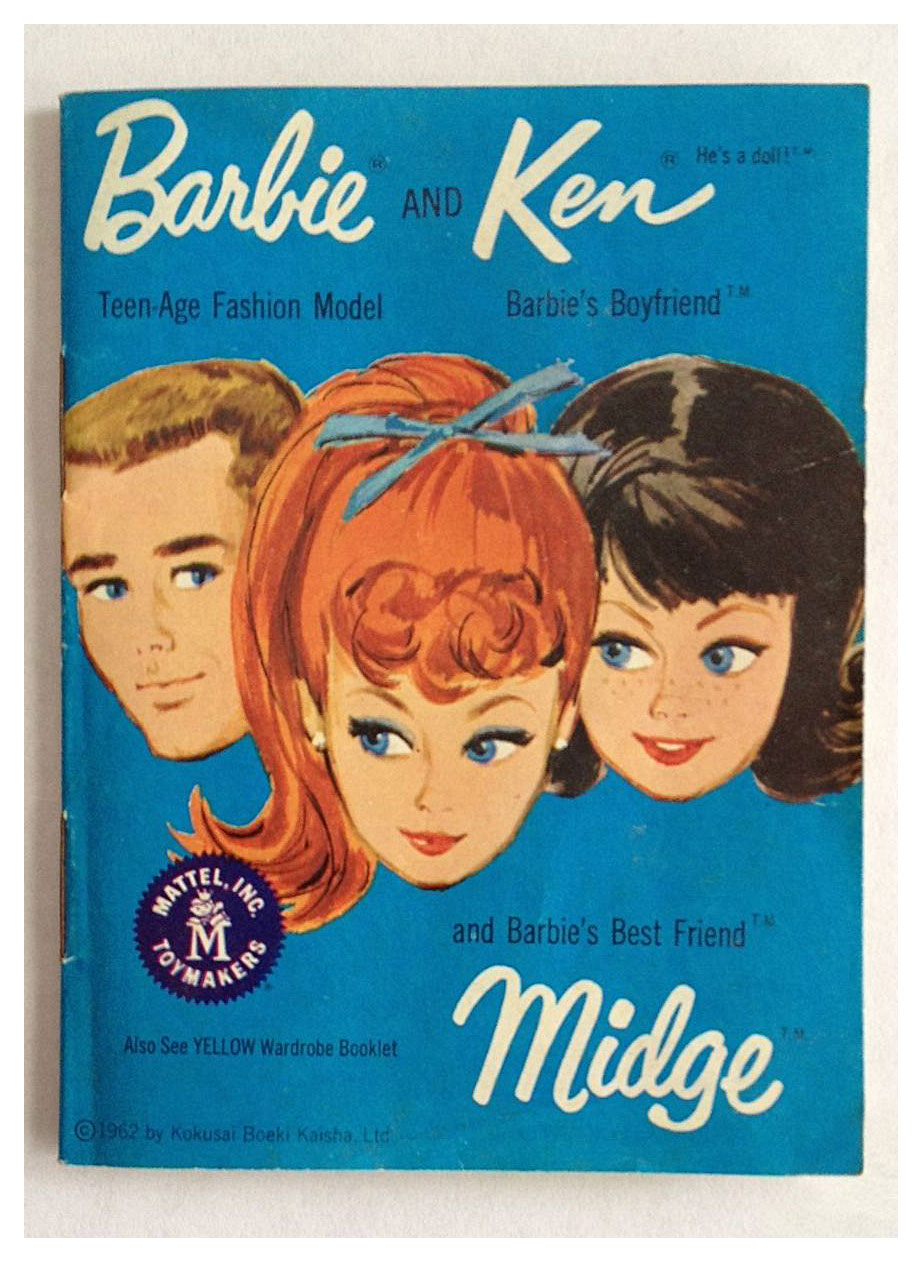 1963 Barbie Ken blue booklet