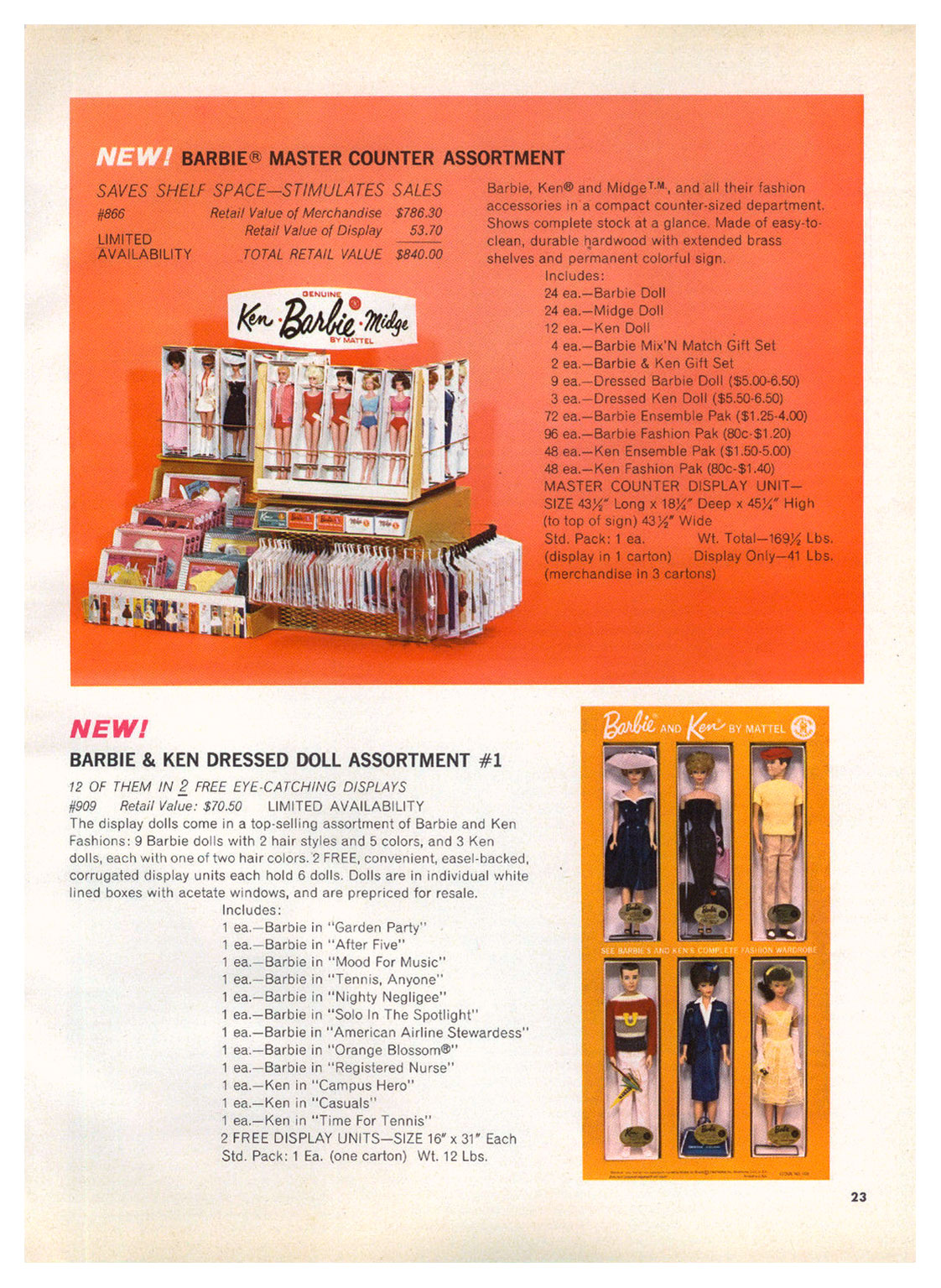 From Mattel Dolls 63 catalogue