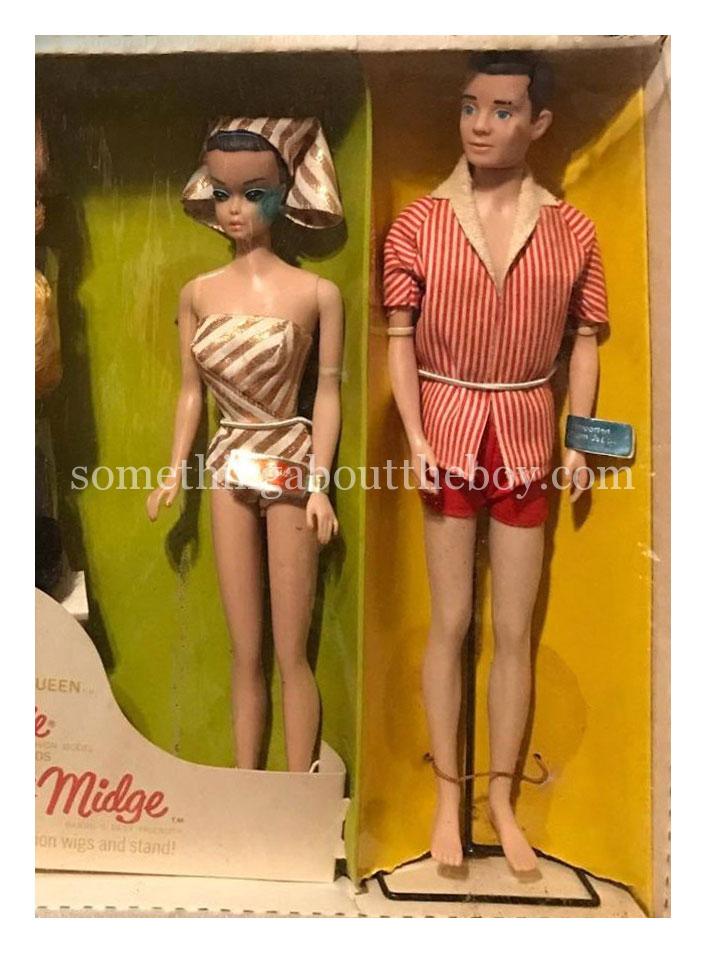 1963 #863 Gift Set (earlier version) showing brunette Ken