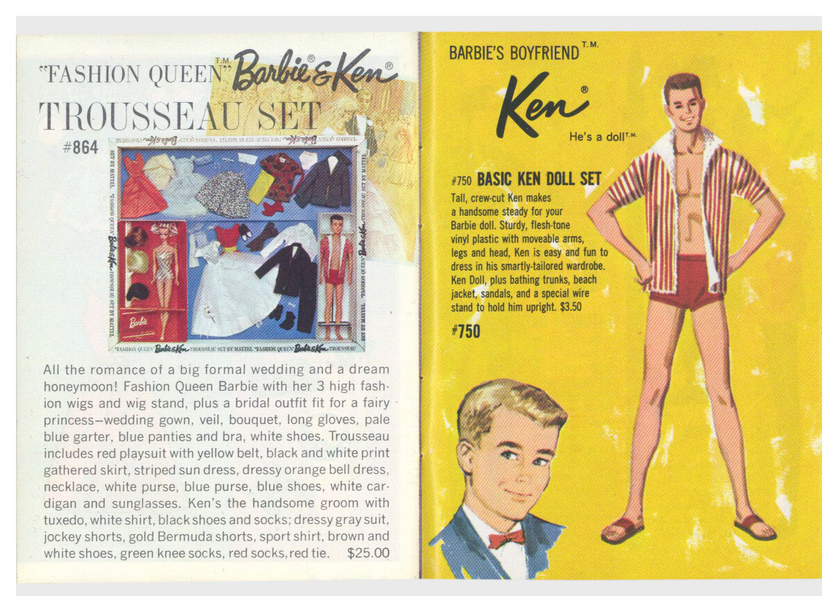 From 1963 Barbie Ken blue booklet