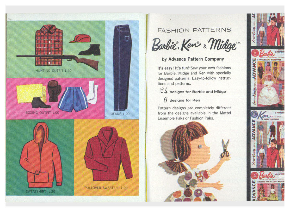 From 1963 Barbie Ken blue booklet
