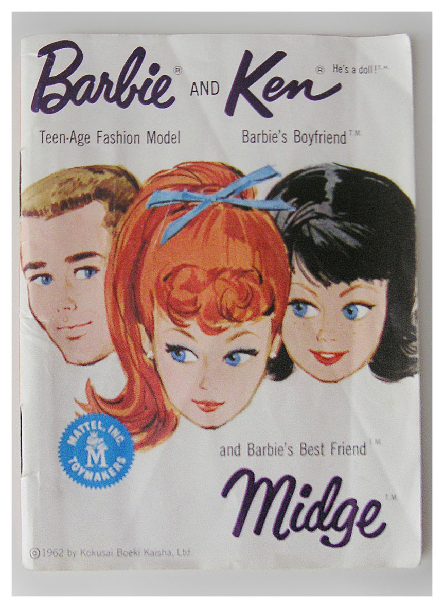 1963 Barbie Ken white booklet
