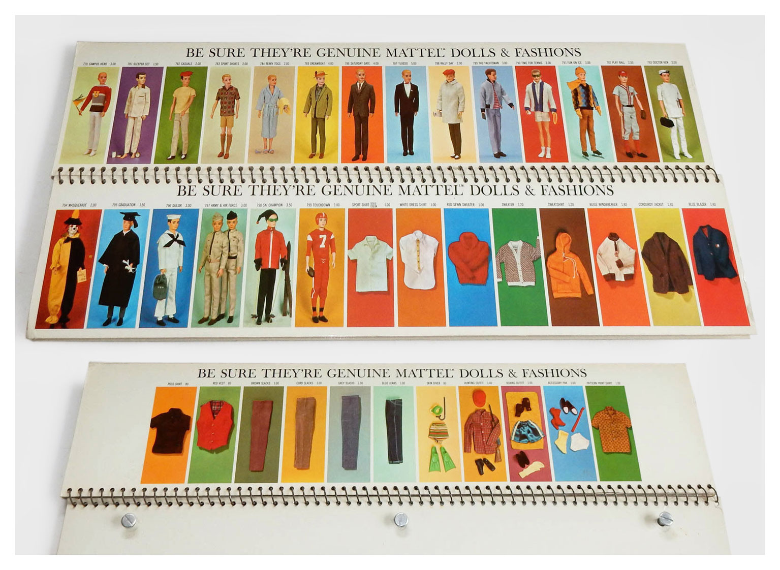 1963 Mattel store counter selection display