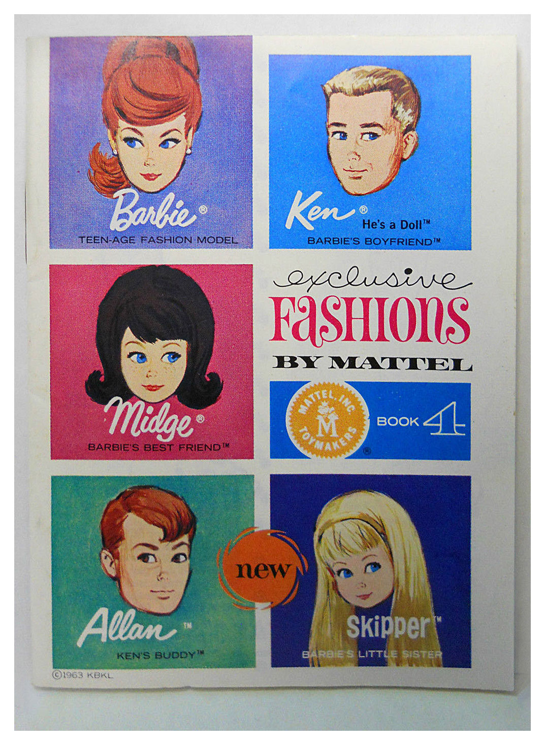 1964 Barbie Ken Exclusive Fashions booklet book 4