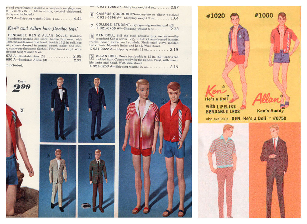 From 1965 Penneys Christmas catalogue (left) & 1966 Barbie booklet