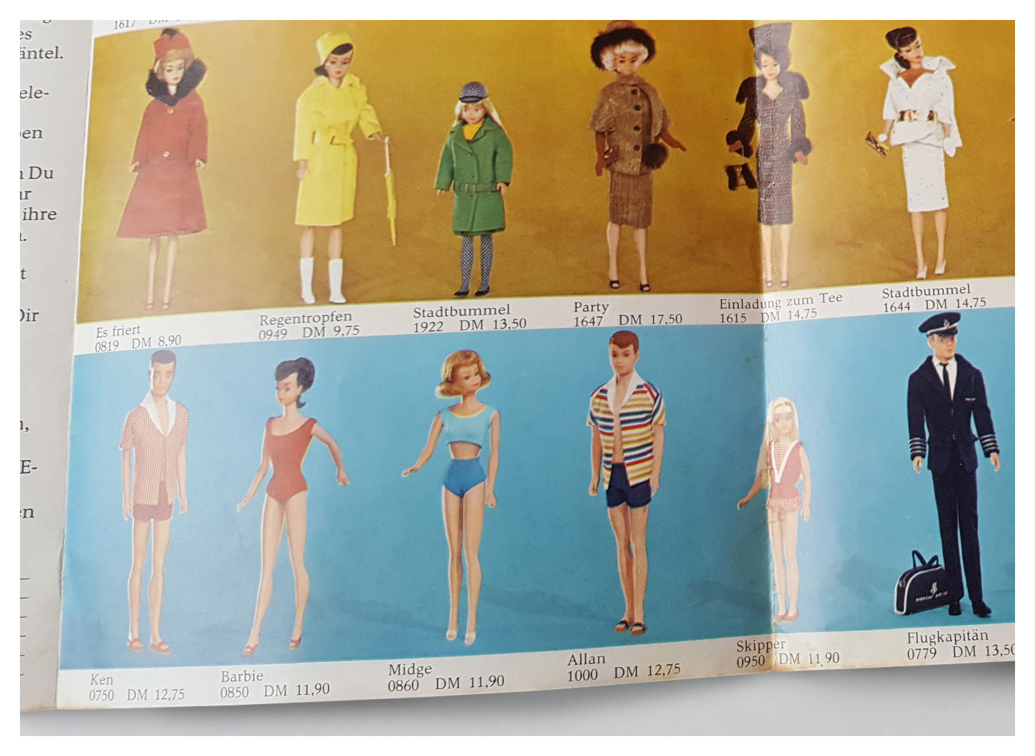 From 1965 German Barbie brochure