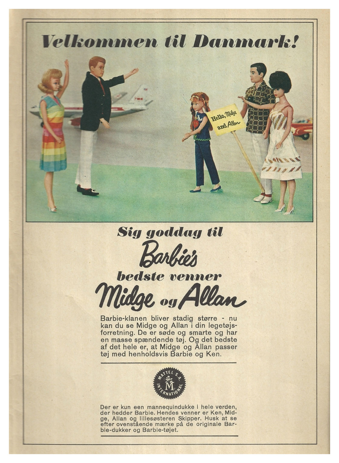 1966 Danish advertisement for Allan