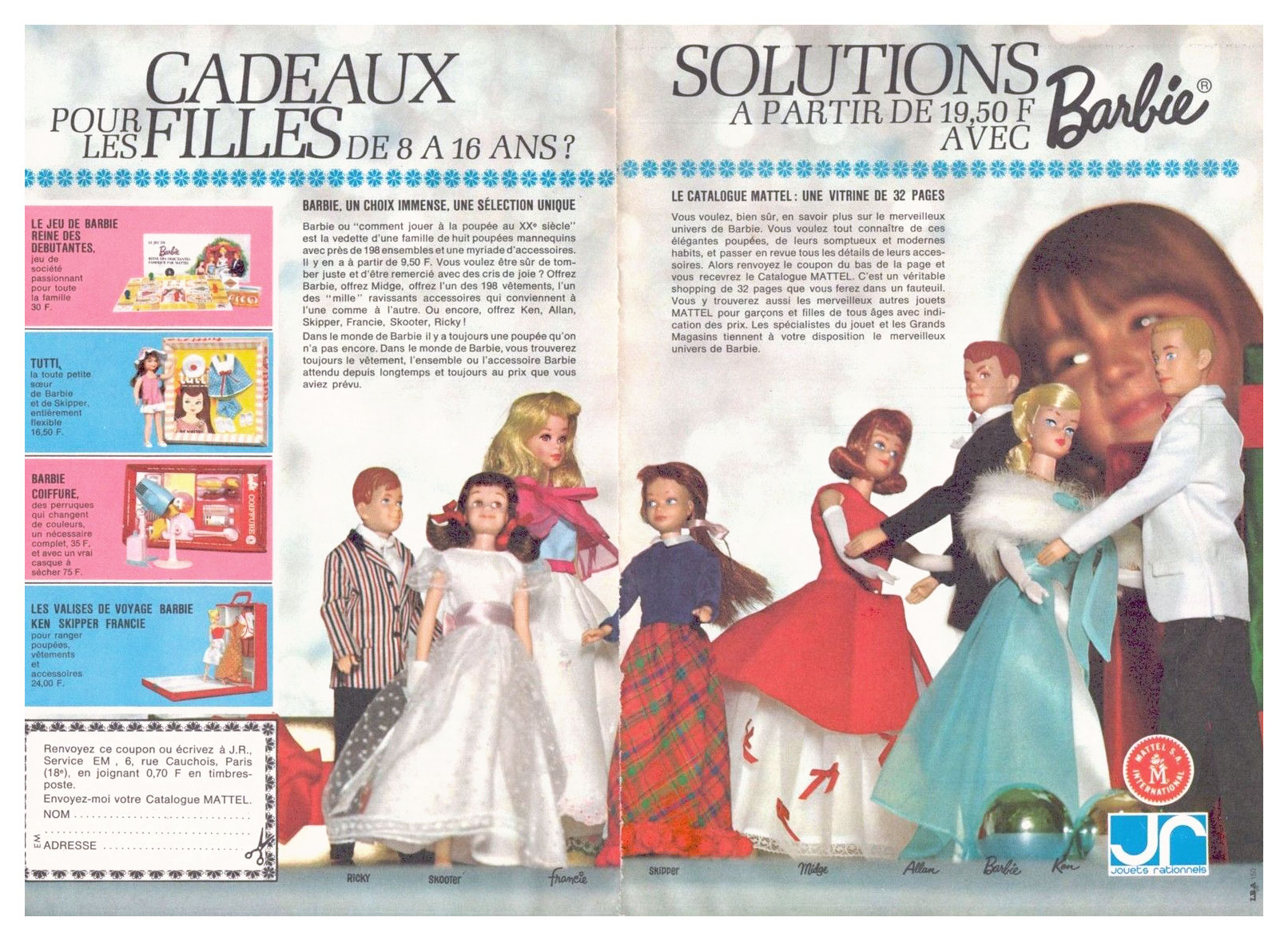 1966 French Barbie advertising feature