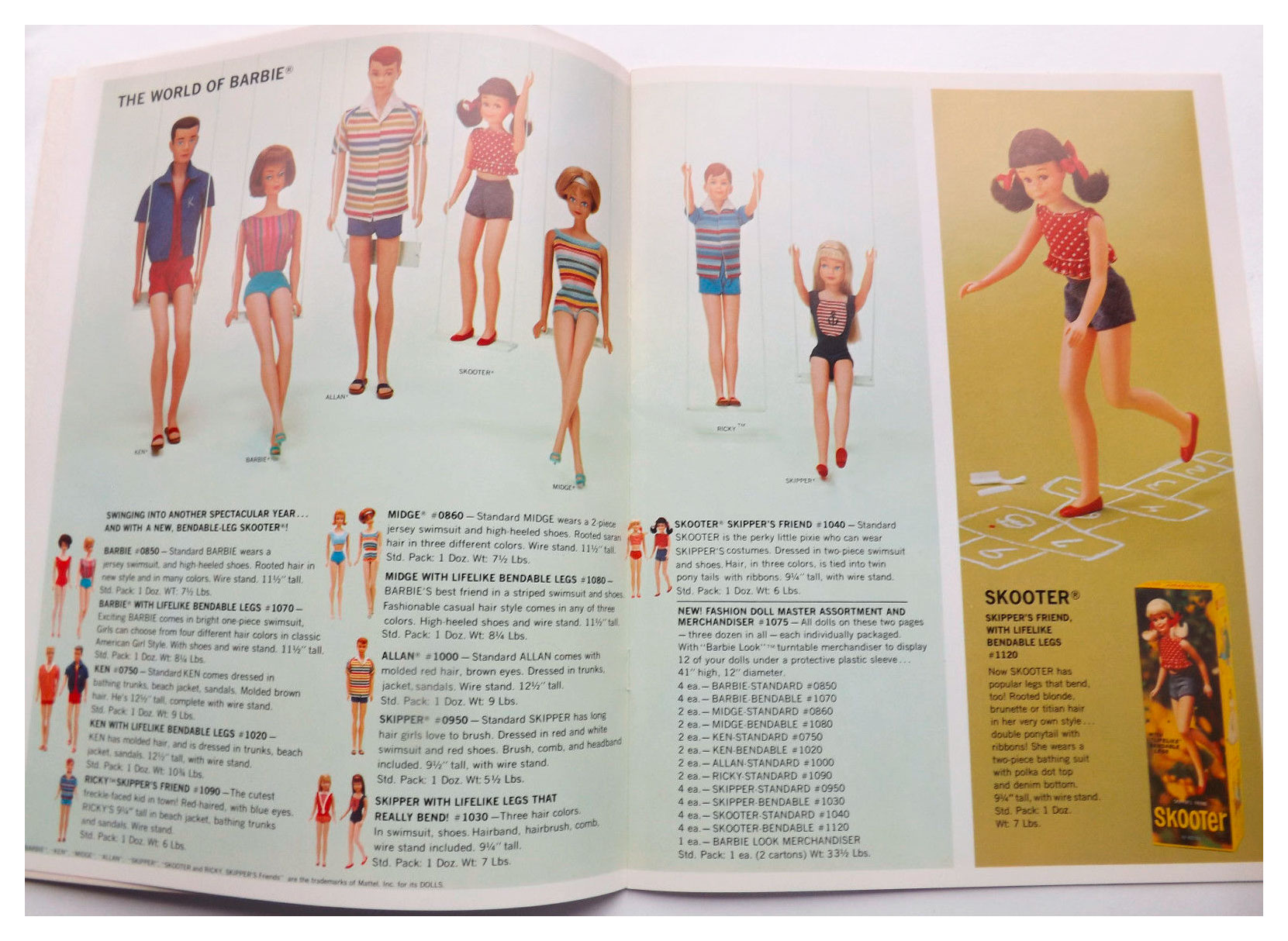 From Mattel Preview '66 World of Barbie catalogue