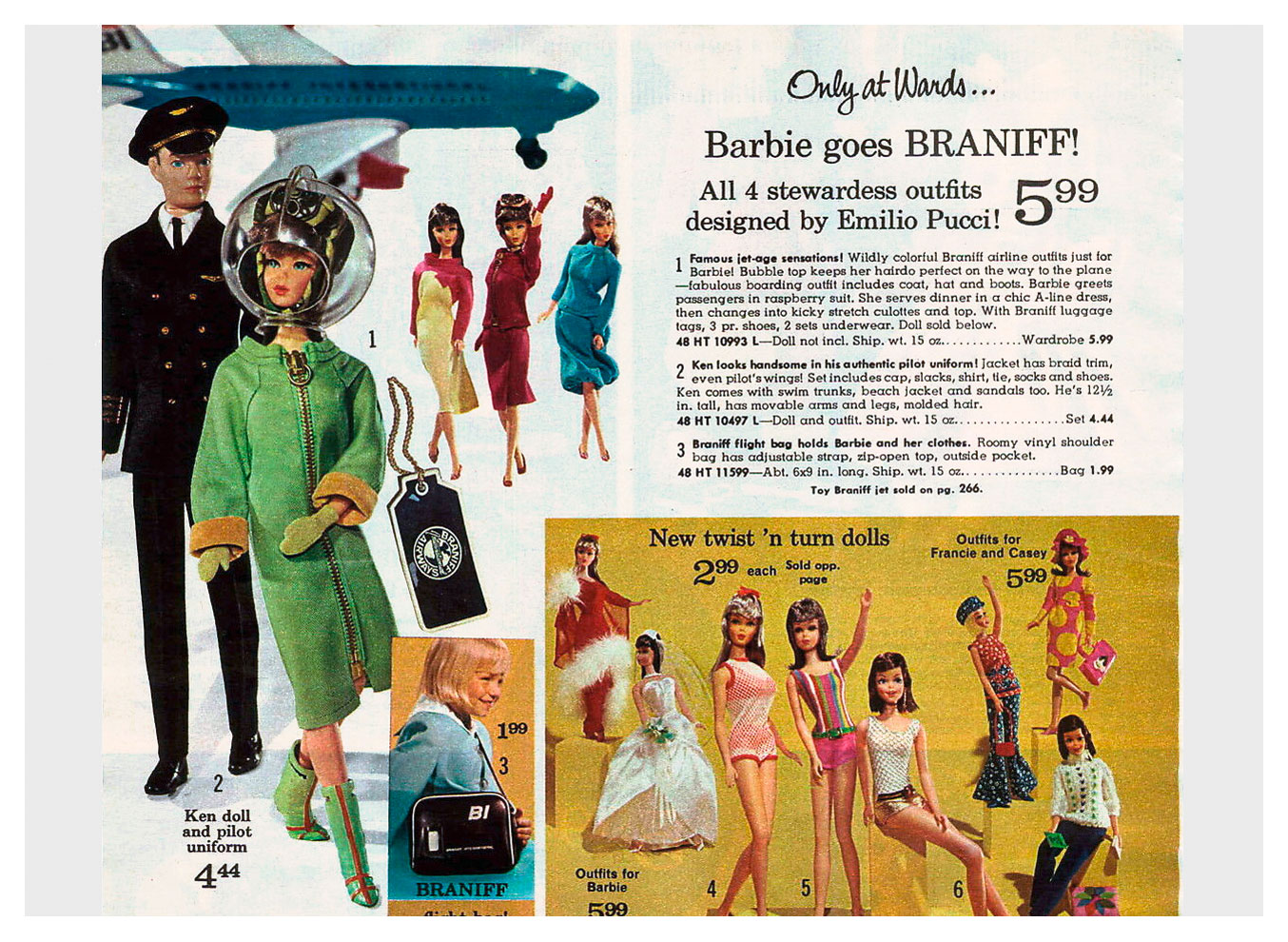 barbie and ken pilot dolls