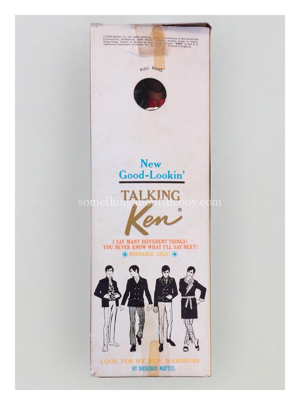 1969 #1111 New Good-Lookin' Talking Ken (British packaging)