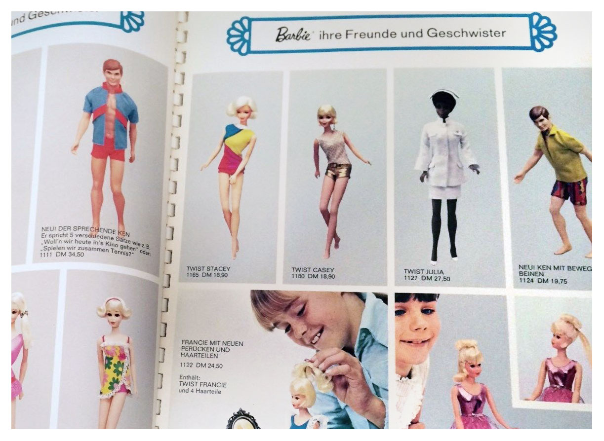 From 1970 German Mattel Spielzeug catalogue