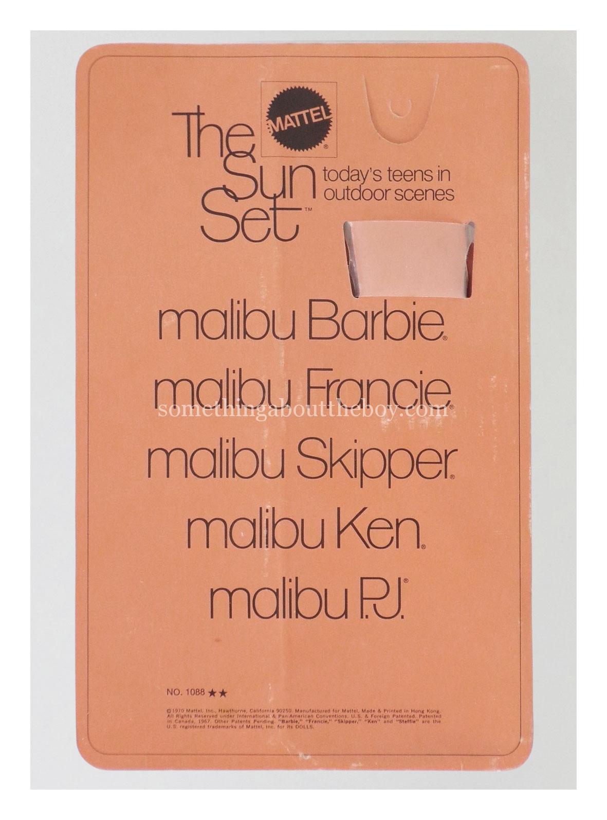 #1088 Sun Set Malibu Ken (in 1972-3 packaging)