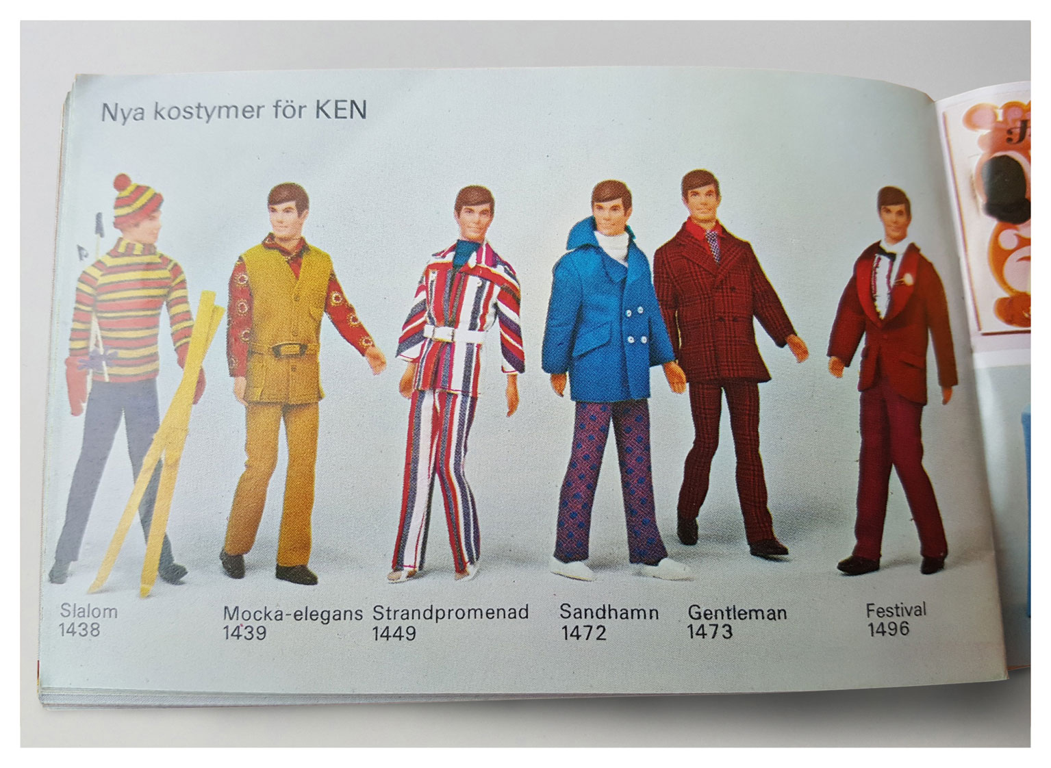 From 1971 Swedish Barbie booklet