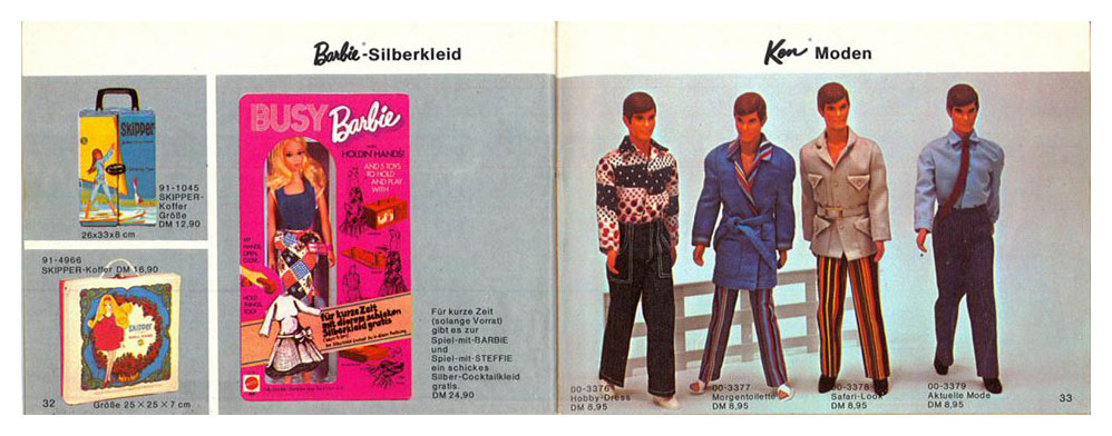 From 1972 German Barbie booklet