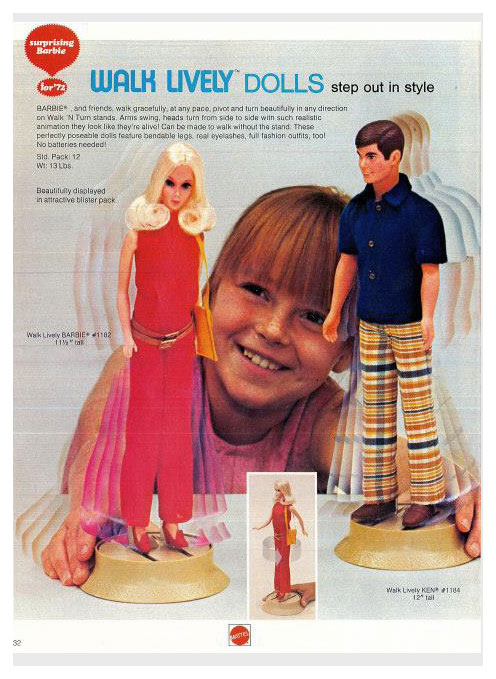 From 1972 Mattel Dolls and Preschool catalogue