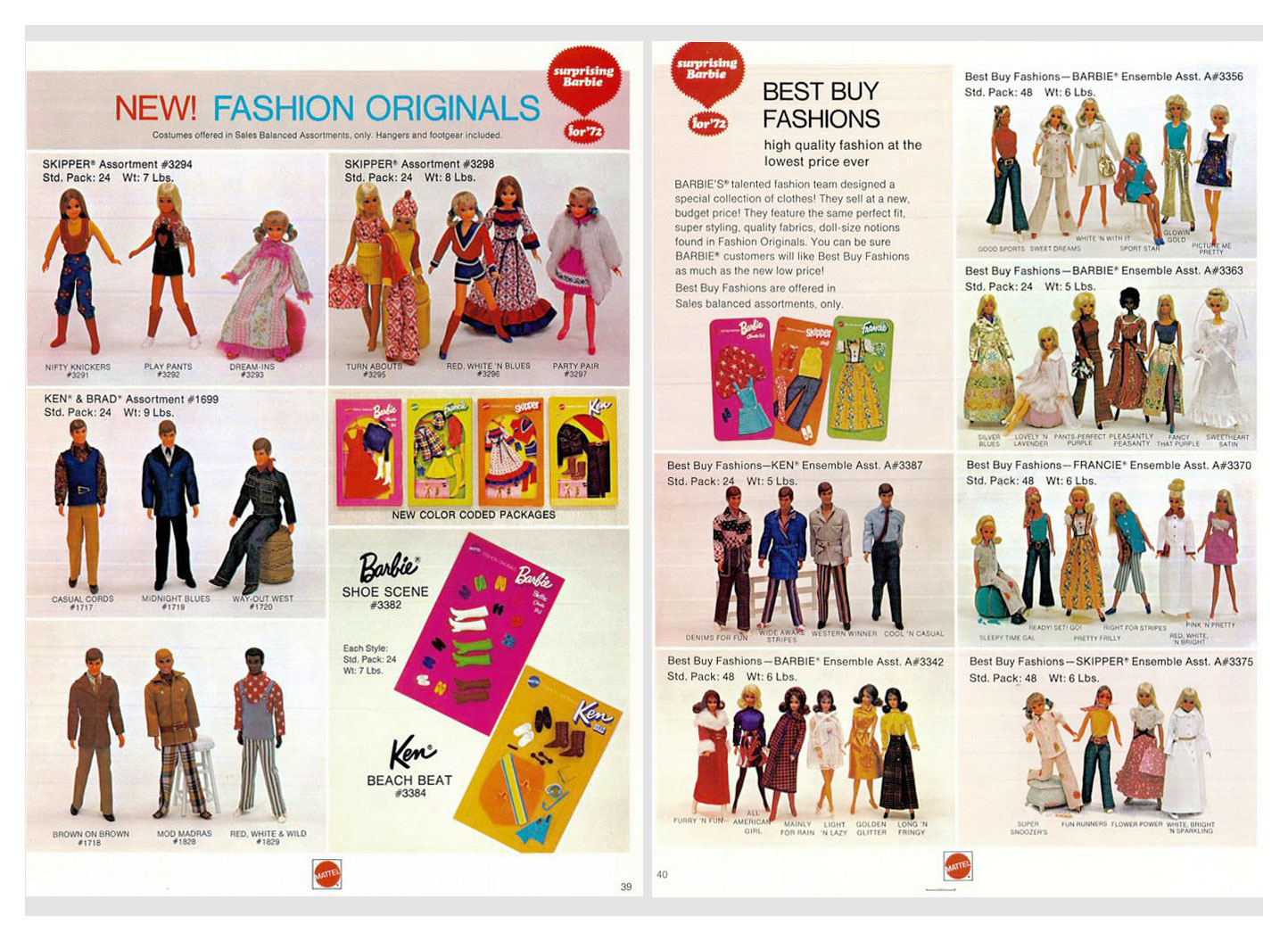 From 1972 Mattel Dolls & Preschool catalogue