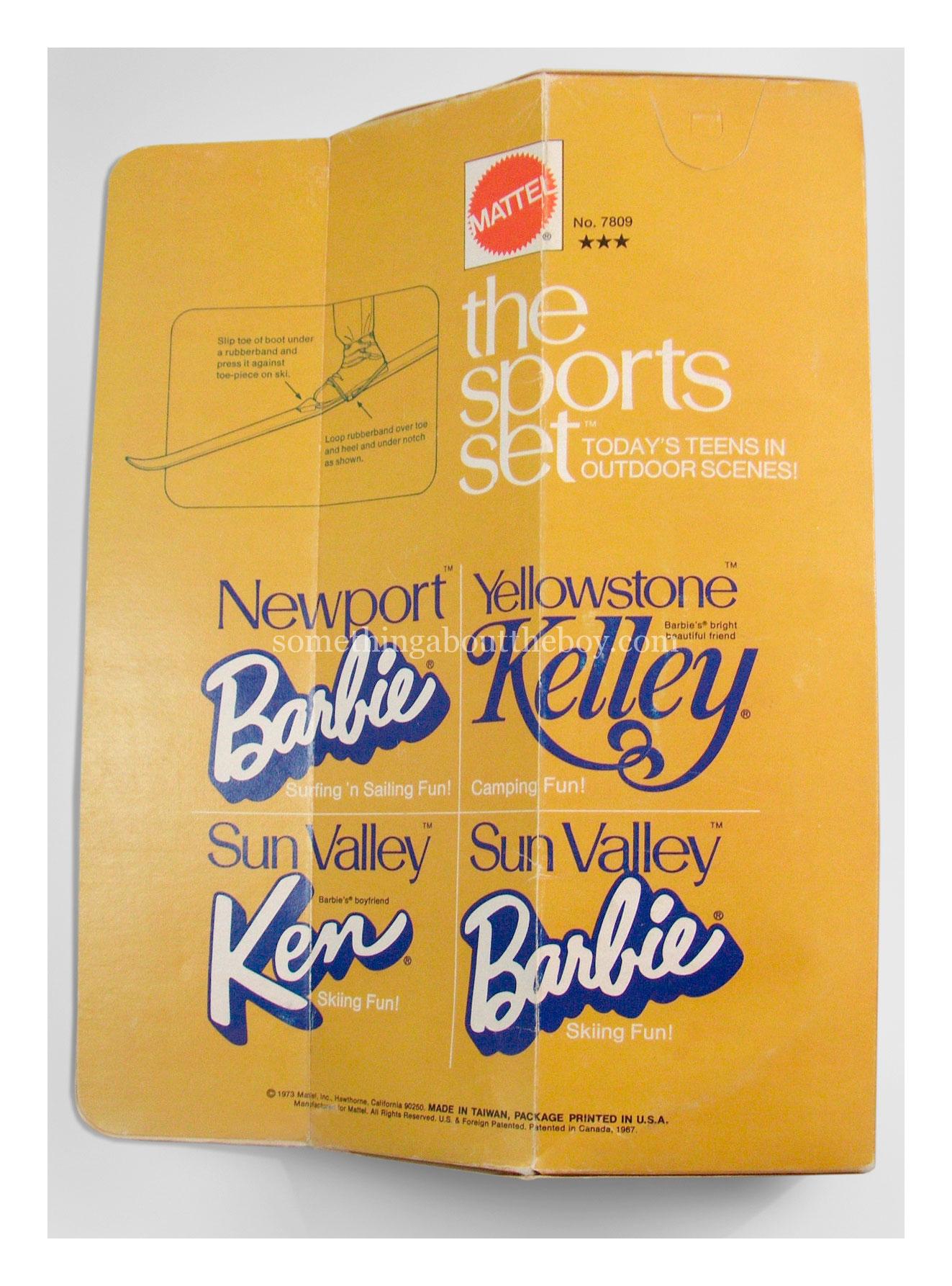 1974 #7809 The Sports Set Sun Valley Ken in original packaging