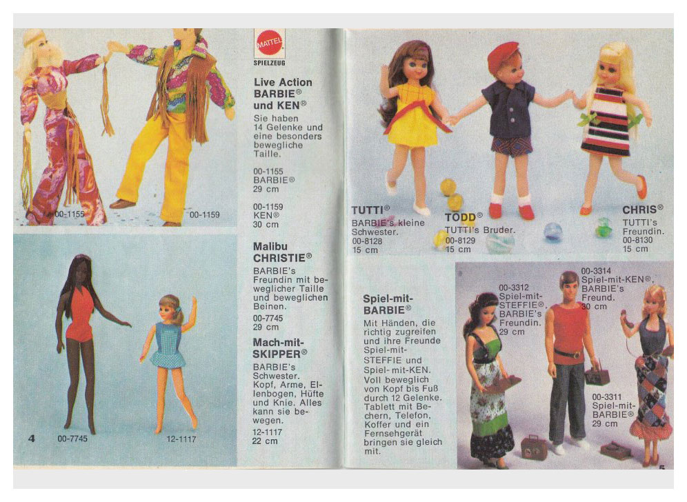 From 1974 German Barbie booklet
