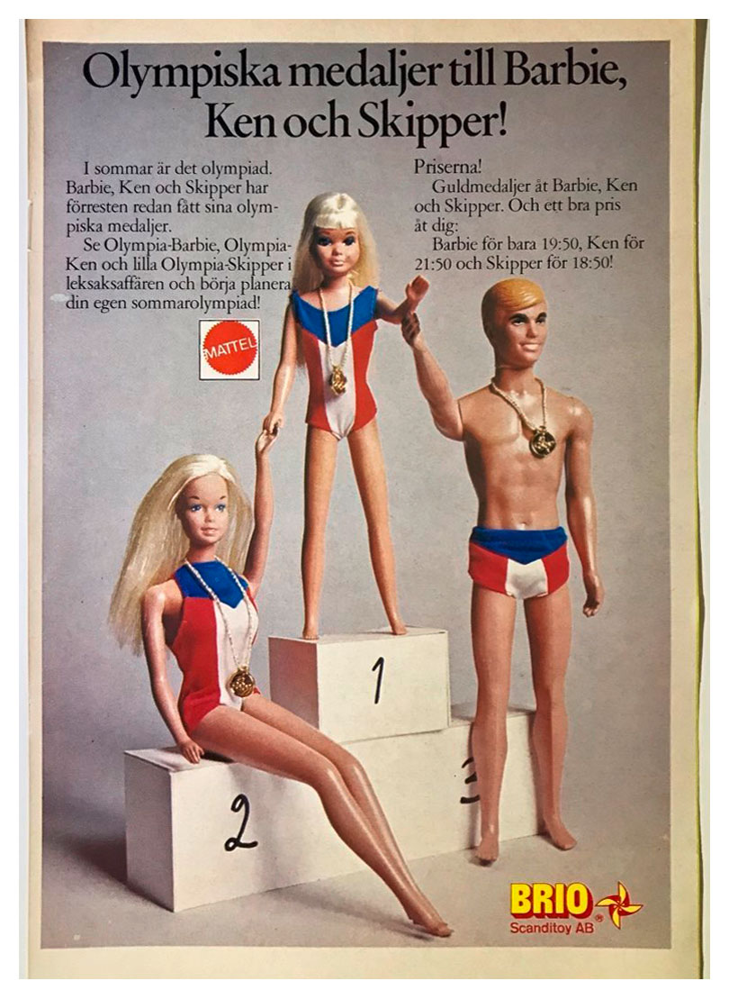 1976 Swedish Brio Gold Medal Ken advert