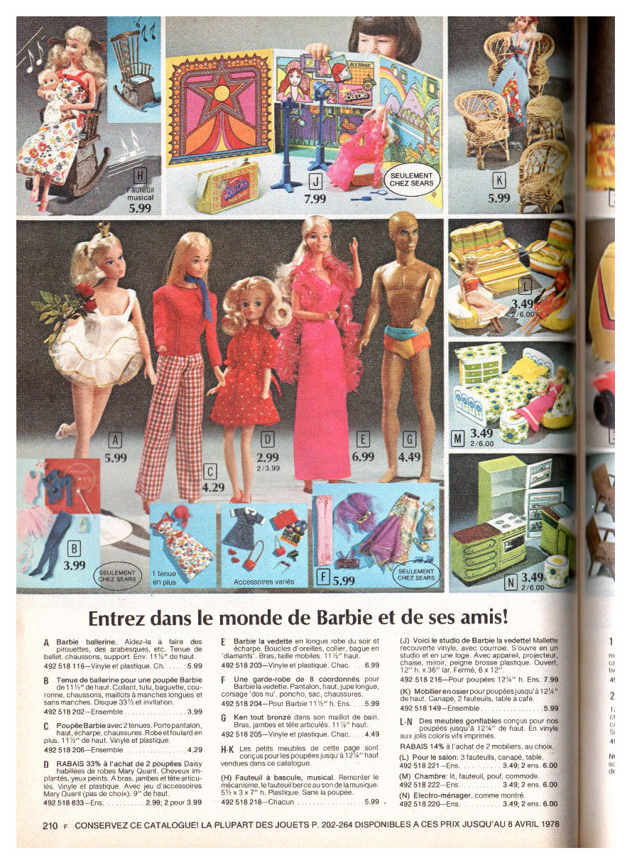 From 1977 Sears Cadeaux de Noël catalogue
