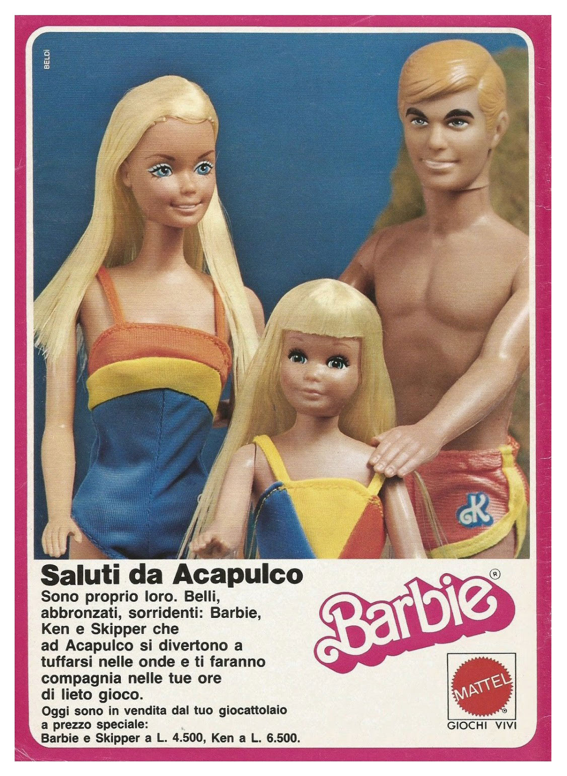 1979 Italian Ken Acapulco advertisement