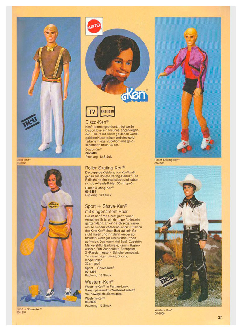 From 1981 German Mattel Toys catalogue