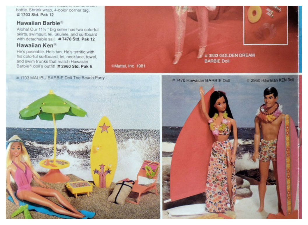 From 1981 Mattel Department Store Division catalogue