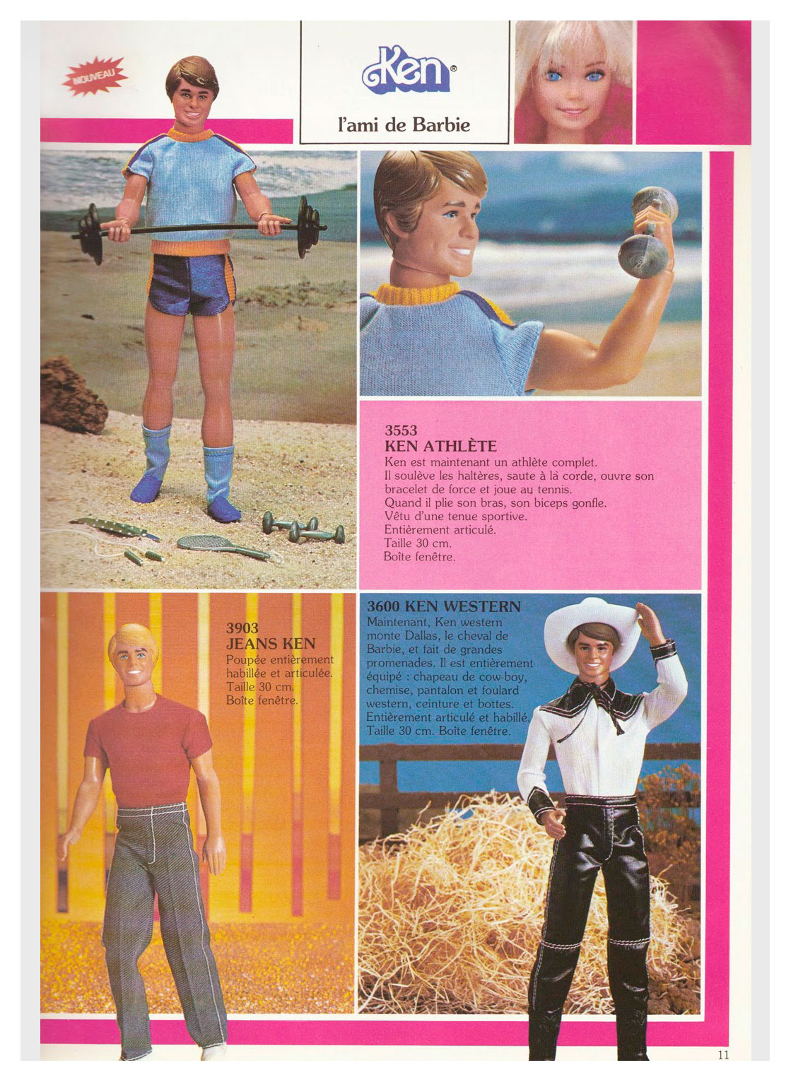 From 1982 French Mattel dealer catalogue