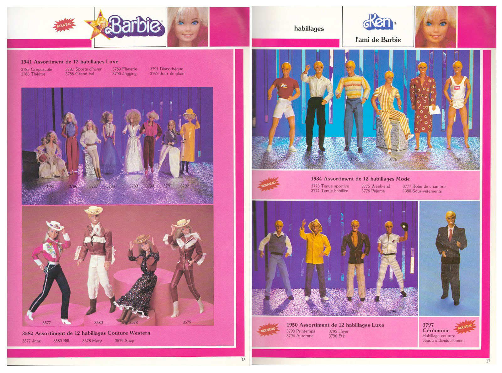 From 1982 French Mattel Toys catalogue