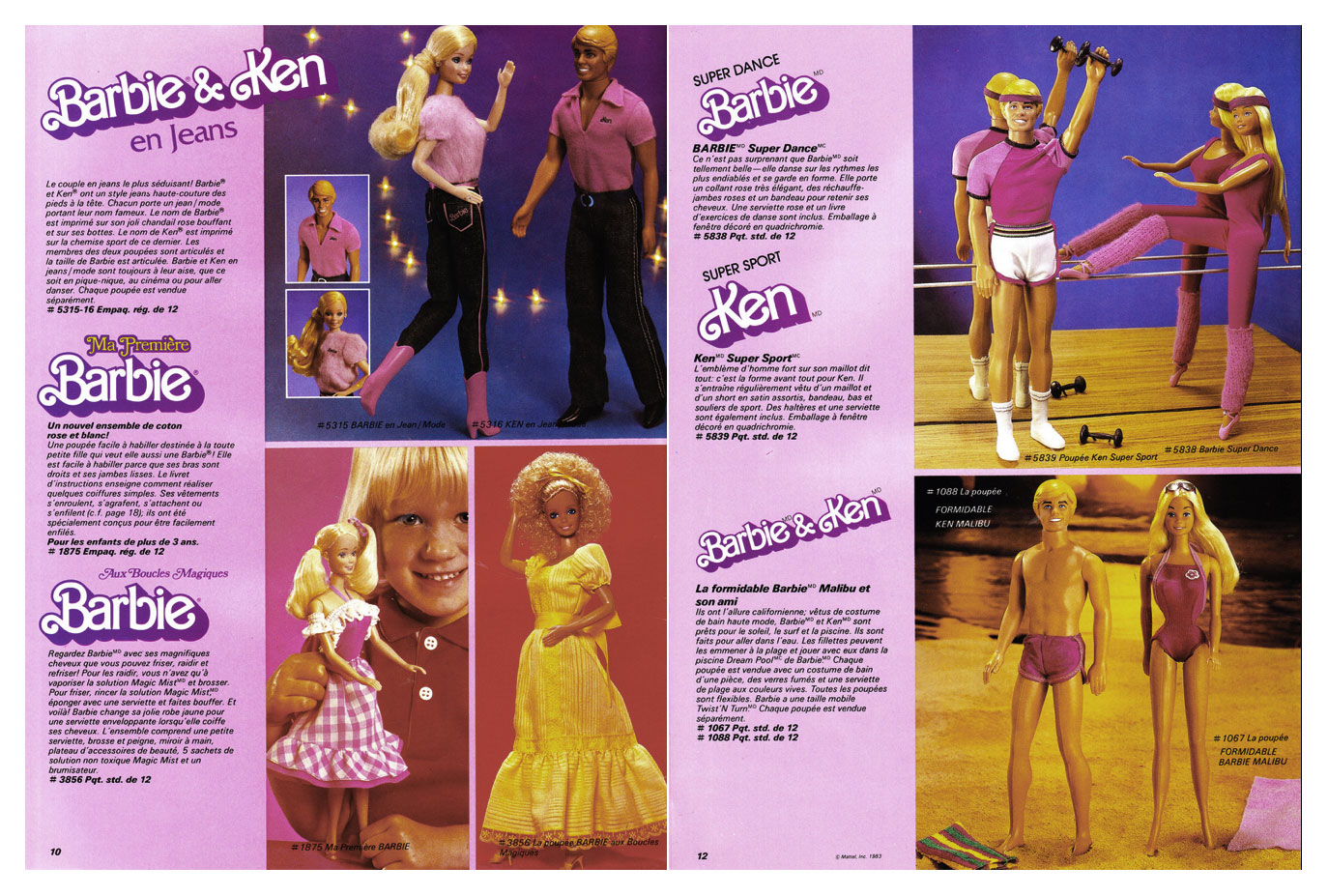 From 1983 Canadian Mattel Toys catalogue