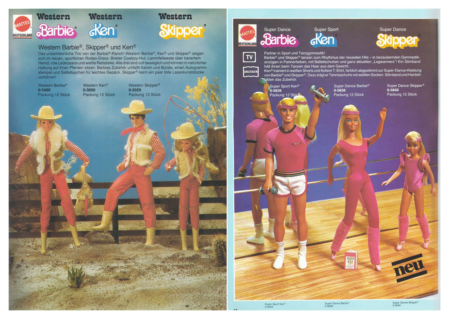 From 1983 German Mattel Toys catalogue