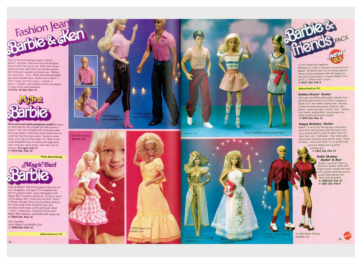 From 1983 Mattel Toys catalogue