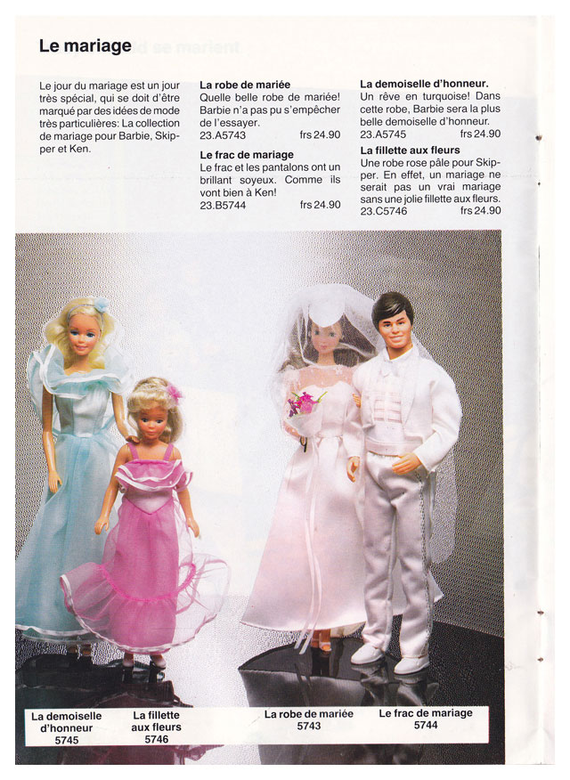 From 1984 French Barbie booklet