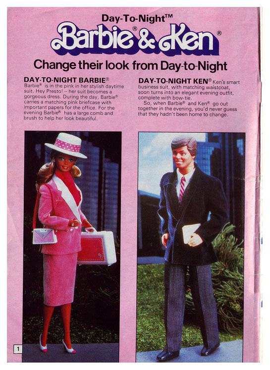 From 1985 British Barbie booklet