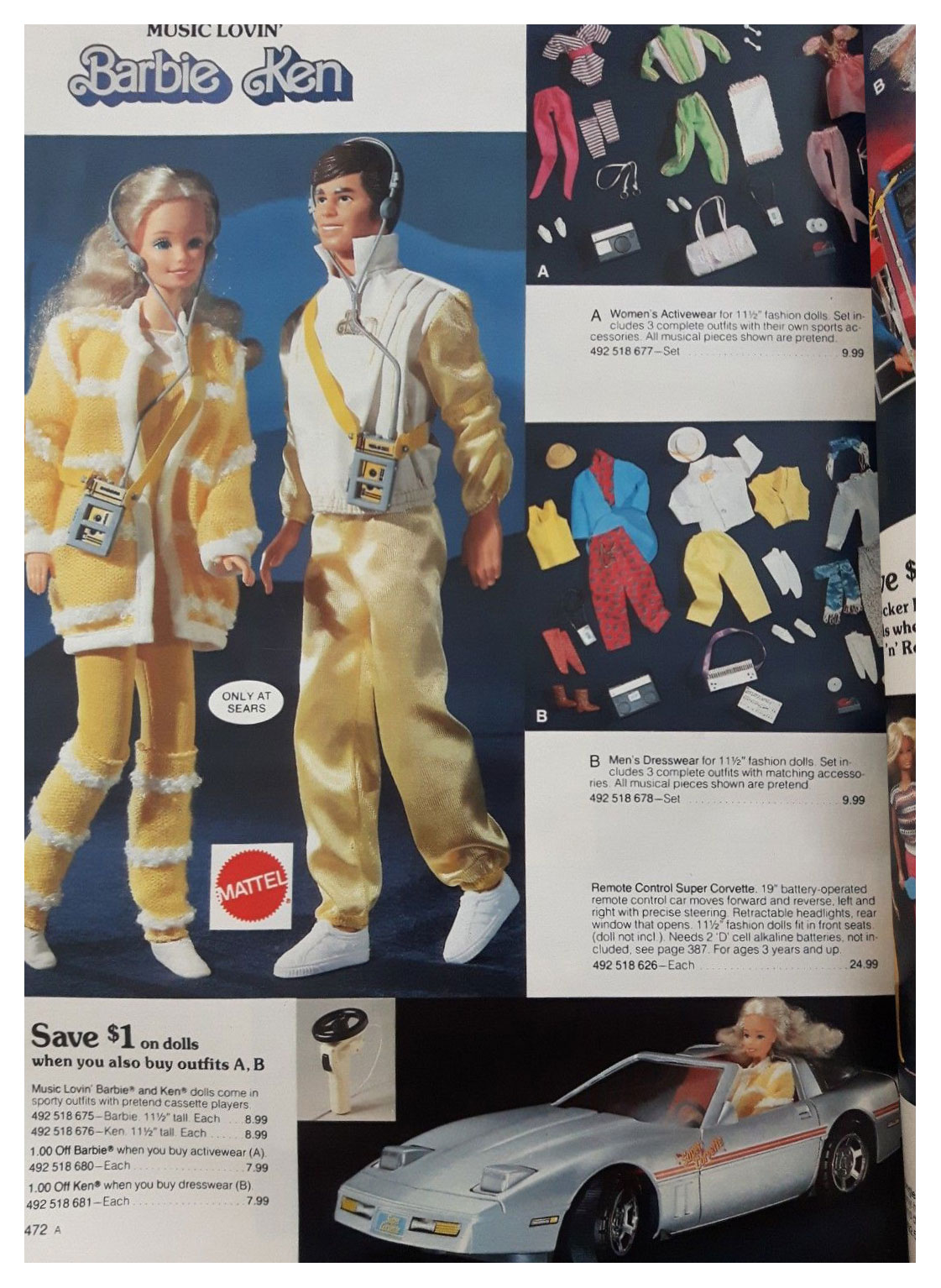 From 1986 Canadian Sears Christmas catalogue