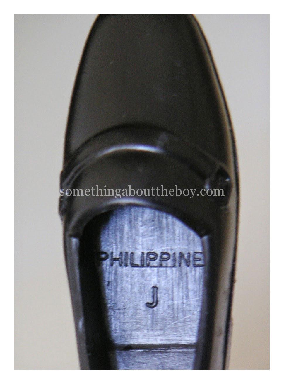 1986 Mattel Philippines-made Ken shoe