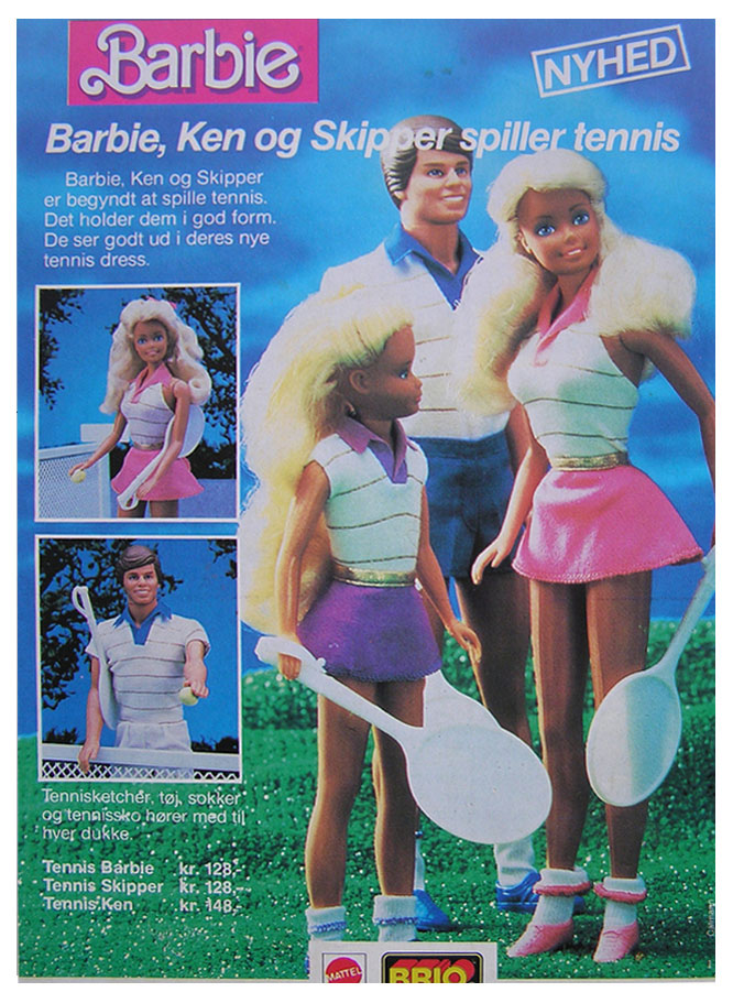 1987 Danish Tennis Ken advertising
