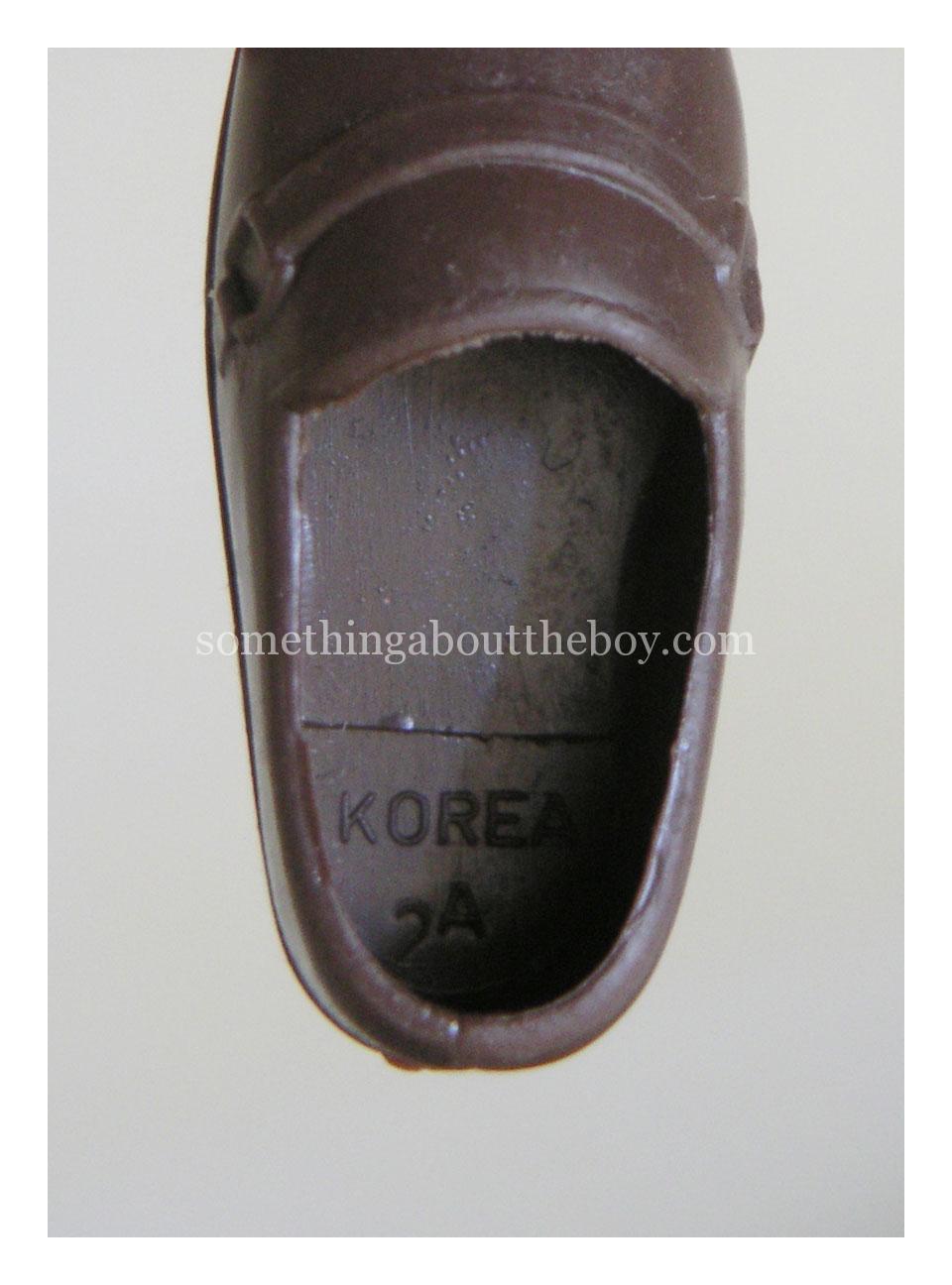 Korea-made Ken shoe 1972-1978