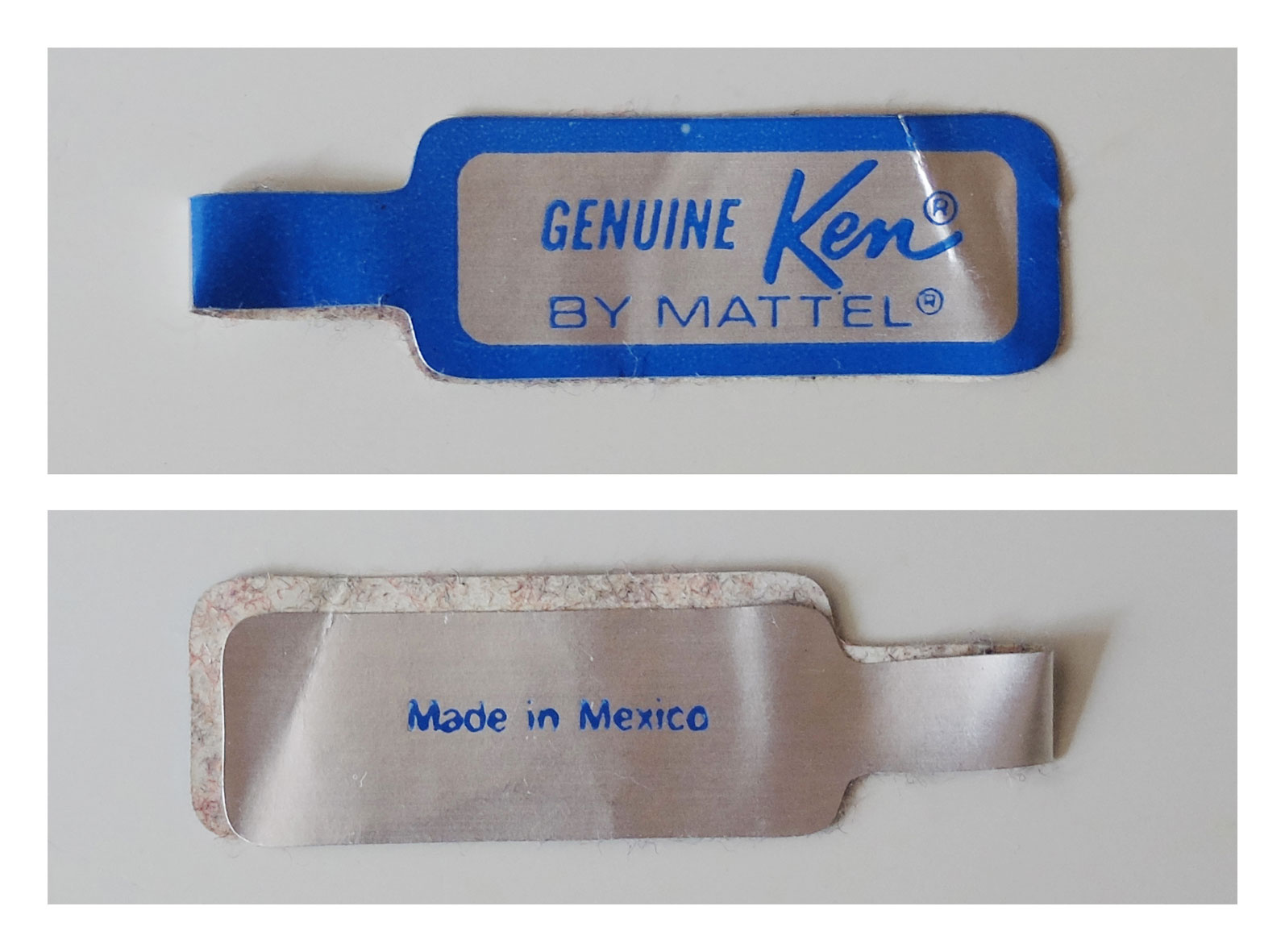 Ken wrist tag (Made in Mexico)