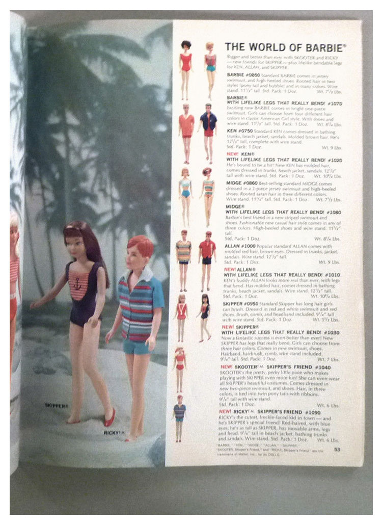 From 1965 Mattel For Fall '65 catalogue