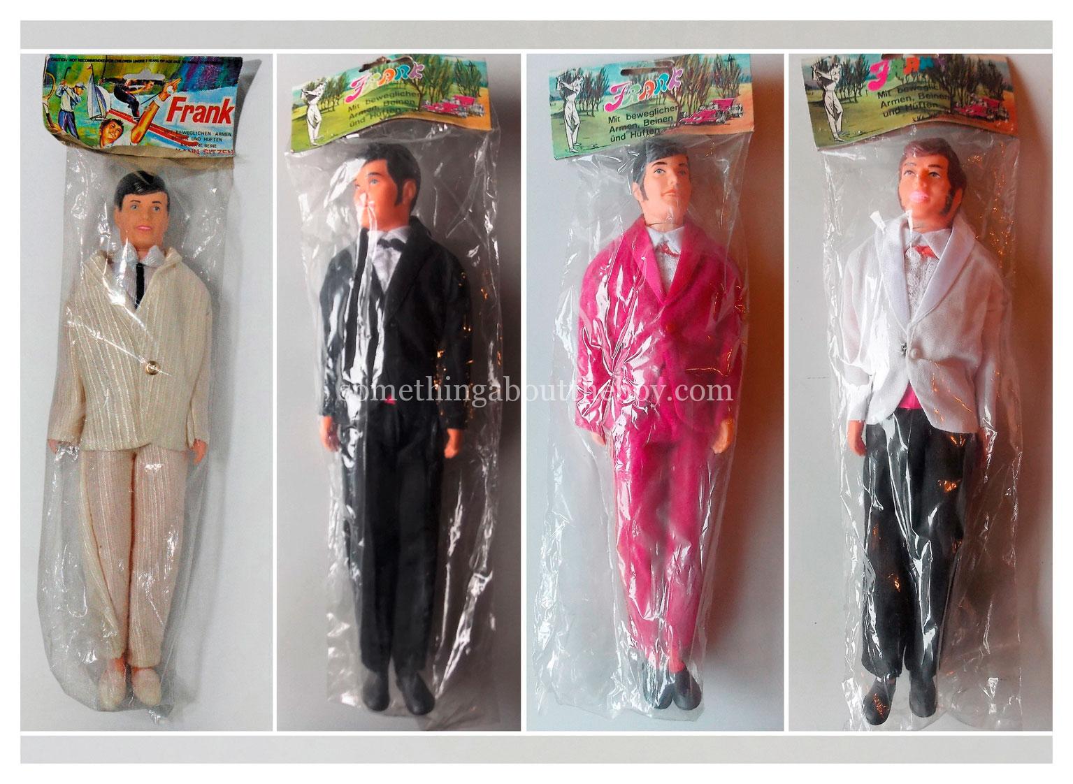 German-market Frank dolls (fully-dressed) in original packaging
