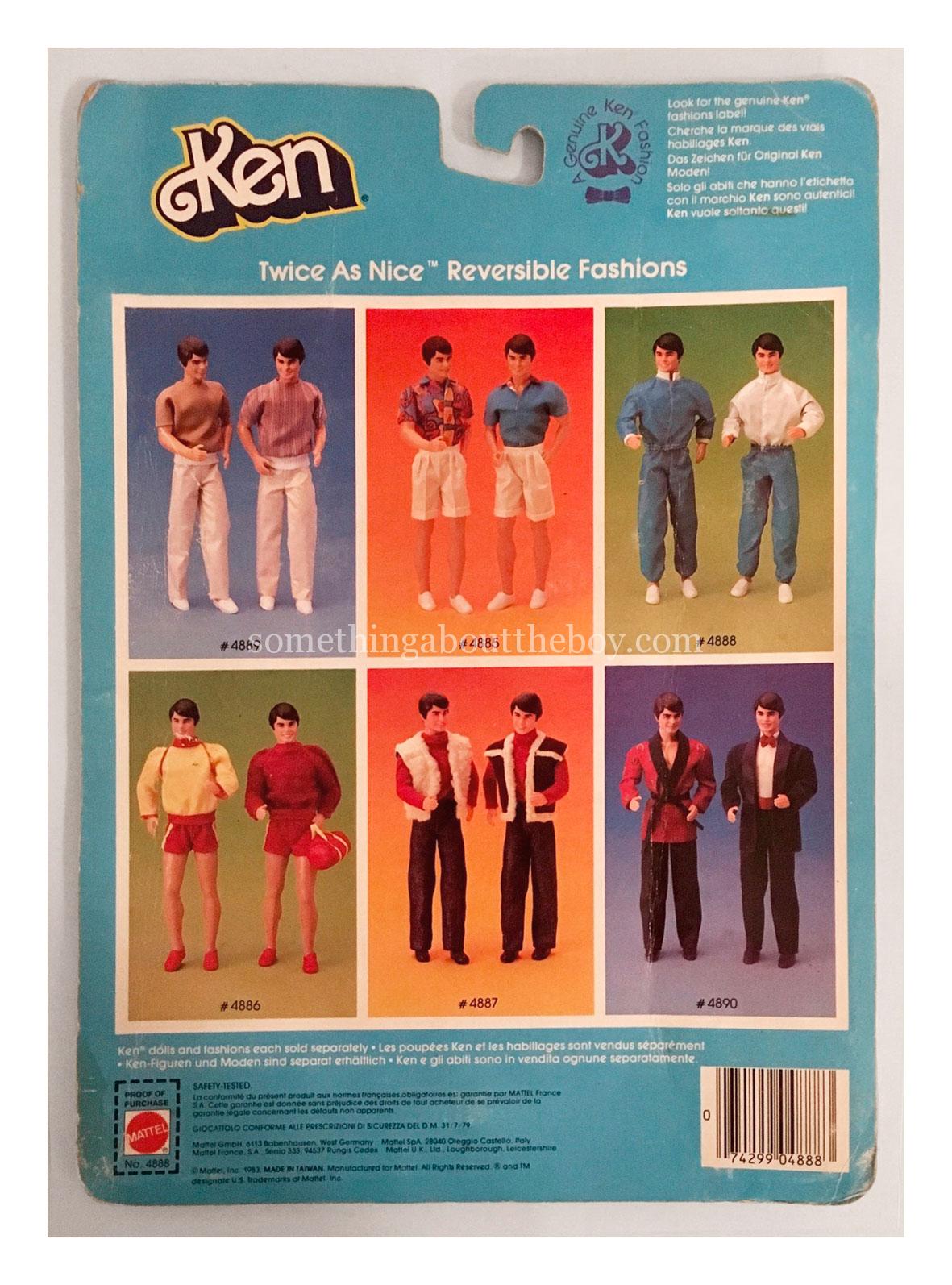 Reverse of European 1984 Twice As Nice packaging