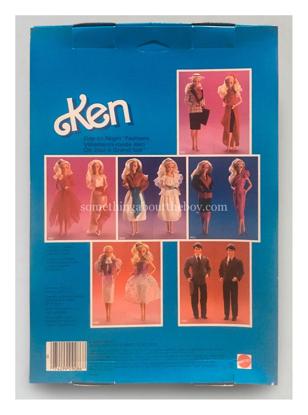 1985 Day-to-Night Fashions #9086 Canadian version packaging