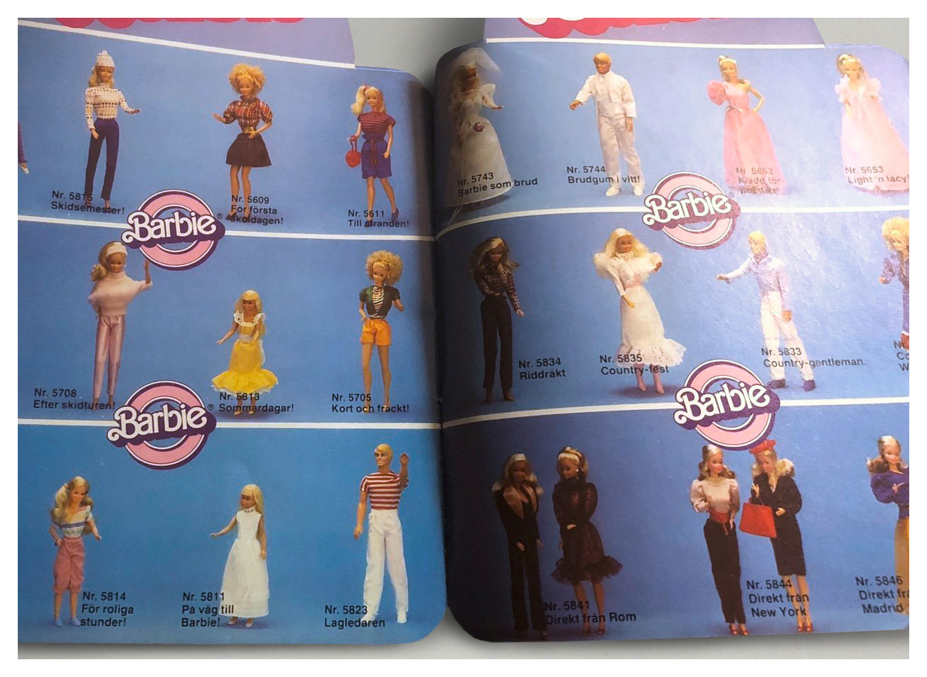 From 1983 Swedish Barbie booklet