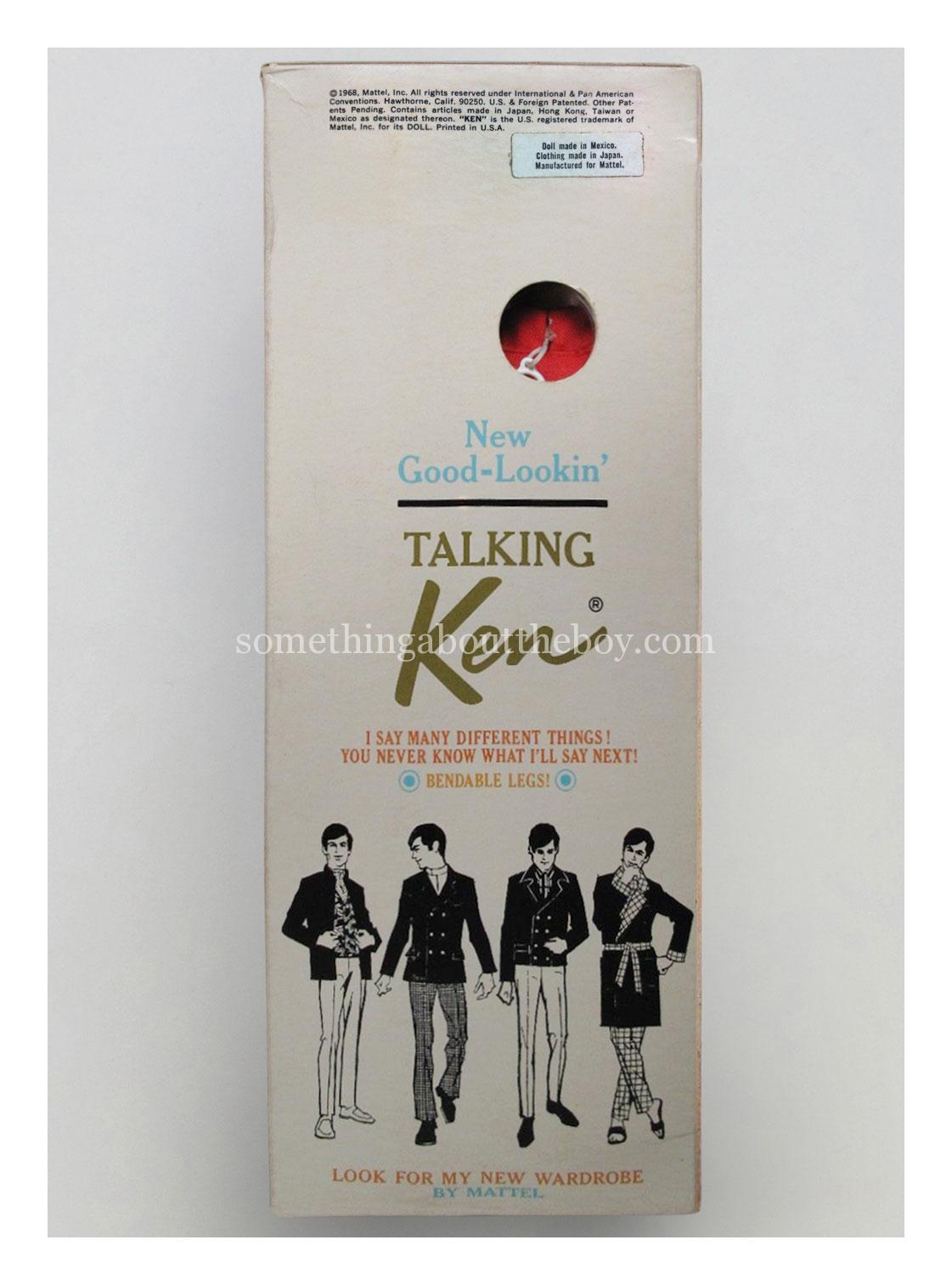 1969 #1111 New Good-Lookin' Talking Ken original packaging