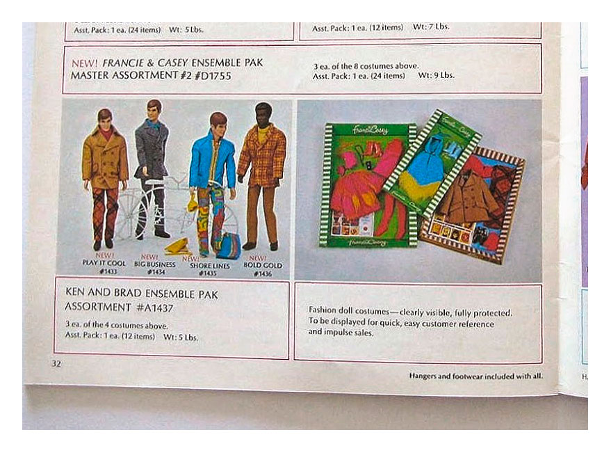From 1970 Mattel Dolls catalogue